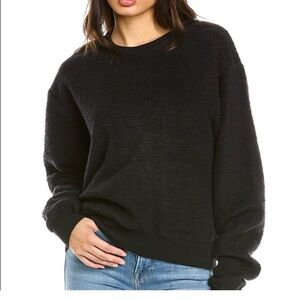 Good American Black Crew Neck Sweater